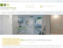 Tablet Screenshot of clinicacastelblanque.com